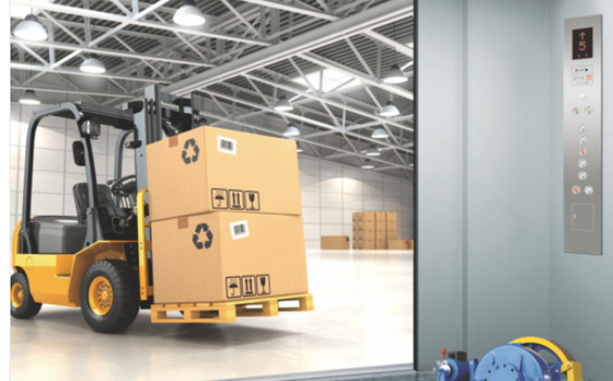 0.25m/s 2000kg Freight Cargo Elevator Lift VVVF Drive Hydraulic