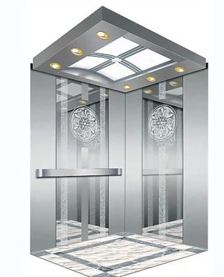 1350KG 18 Persons MRL Home Elevators Stainless Steel Commercial Passenger Lifts