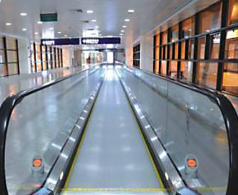 VVVF Drive Airport Moving Walkway 11 Degree Passenger Escalator
