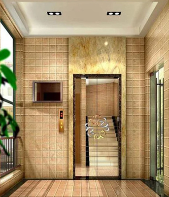 0.4m/s 400KG Residential Elevators Lift VVV Drive Simple Operating Systems