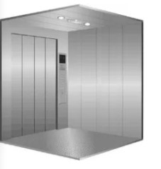 5000KG 2.0m/s Hydraulic Freight Lift Stainless Steel Mirror Etching