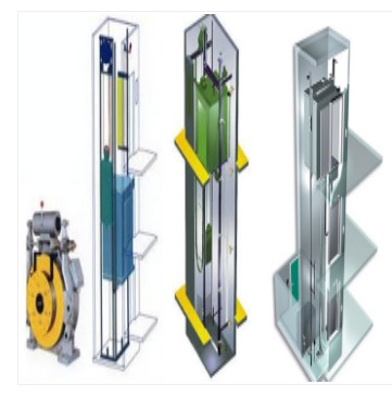 Villa machine roomless fuji 630kg elevator 380v